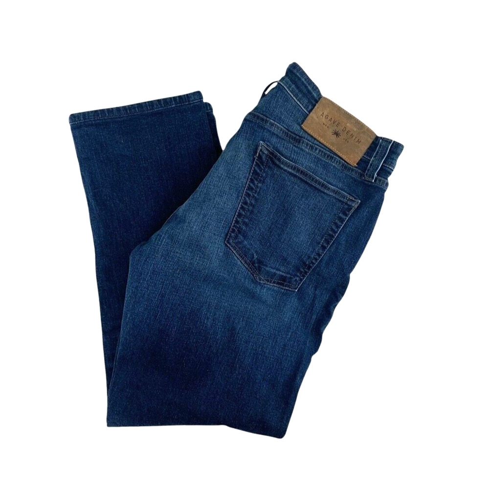 Agave No 30 Slim Jeans Mens Dark Wash Stretch Hand Crafted Size 35